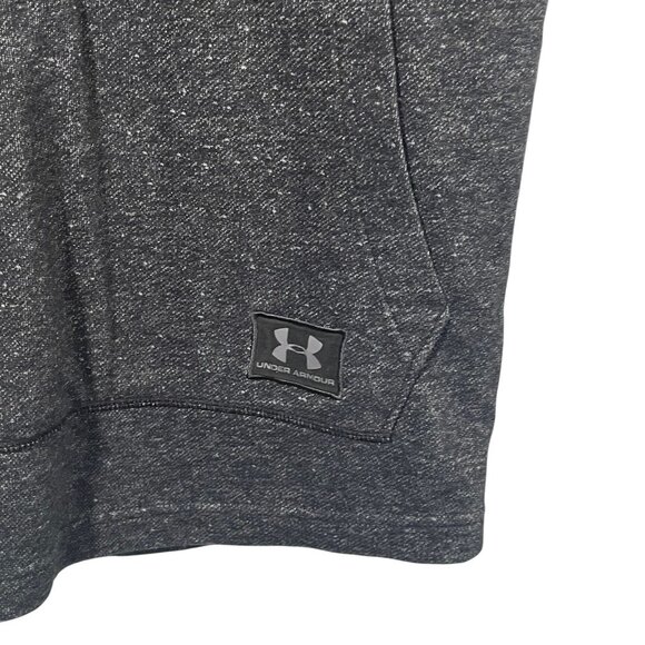 Under Armour Project Rock Short Sleeve Hoodie Mens Sz S Gray Blood Sweat Respect - Picture 4 of 7